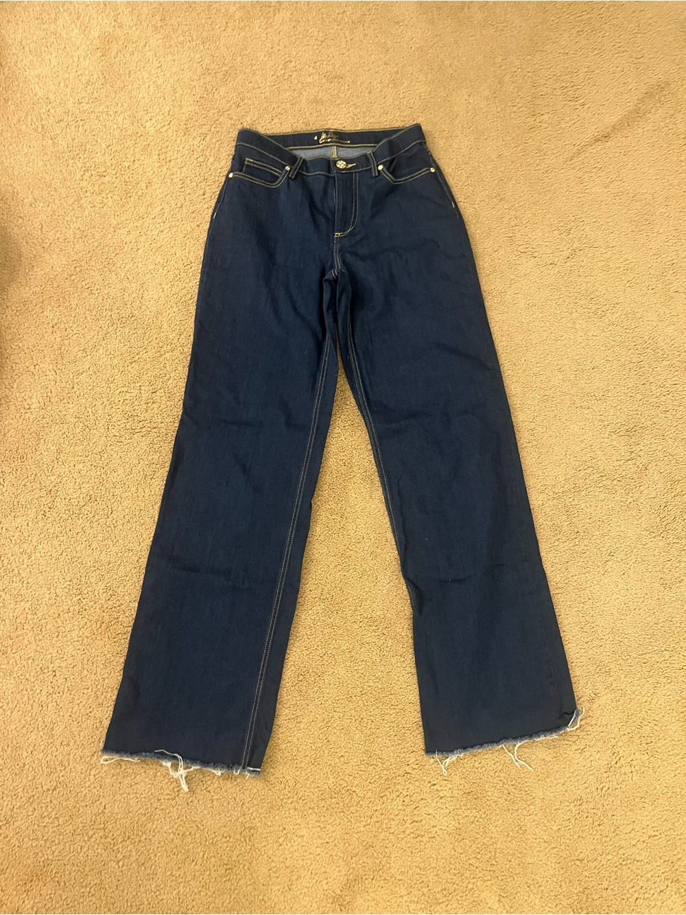 Lilly Pulitzer Dark Blue Wide-Leg Jeans